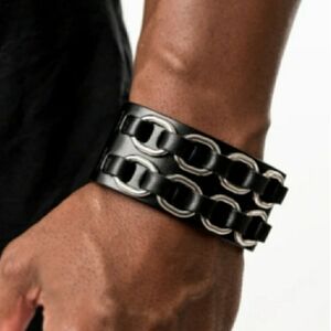 Black and Silver Men's Bracelet